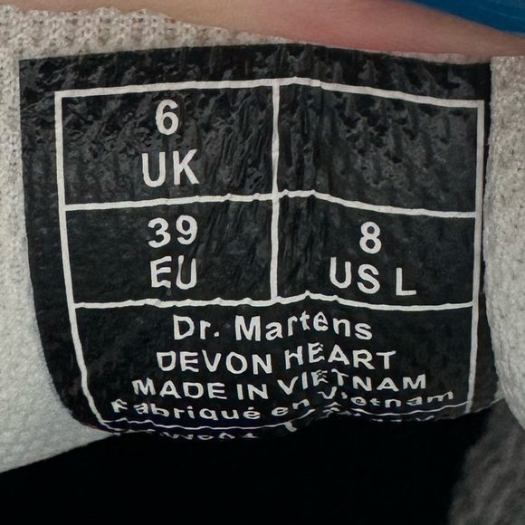 Dr Marten Devon Heart Buckle Platform Boots - Picture 4 of 4